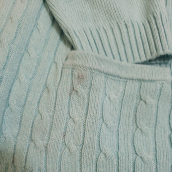 Allison Daley button up sweater with pockets blue 3x - Picture 3 of 6